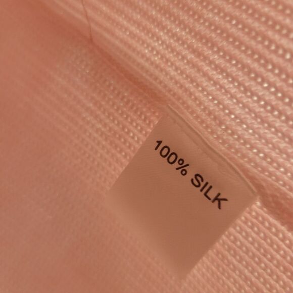 Pineapple 100% Silk Pale Pink Knitted Top - Picture 3 of 10